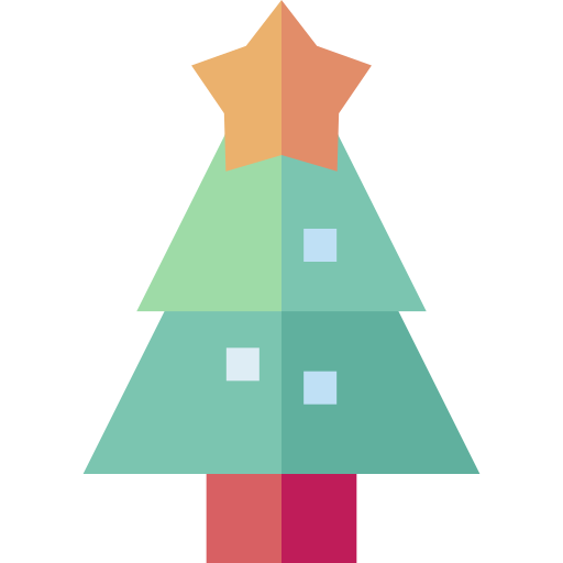 drzewko świąteczne Basic Straight Flat ikona