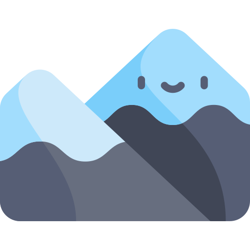 山 Kawaii Flat icon