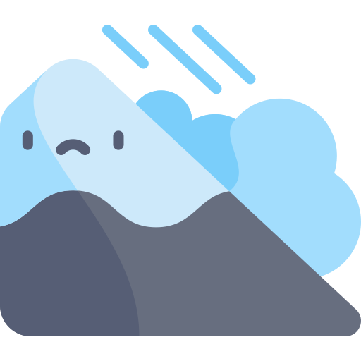 雪崩 Kawaii Flat icon