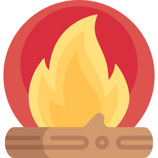 たき火 Detailed Flat Circular Flat icon