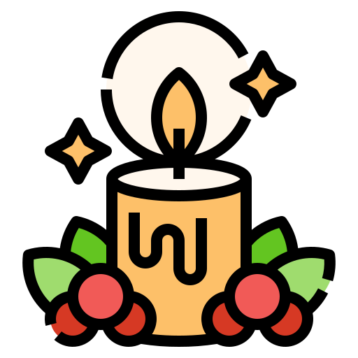 Candle Linector Lineal Color icon