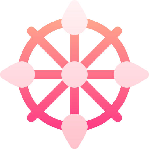 Dharma wheel Basic Gradient Gradient icon