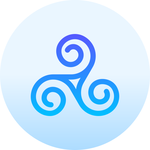 triskelion Basic Gradient Circular icon