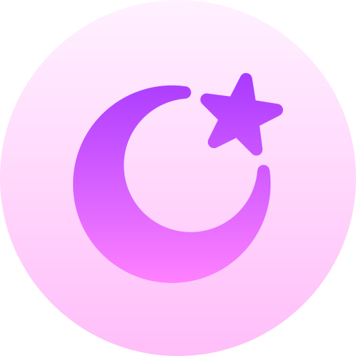 Islam Basic Gradient Circular icon
