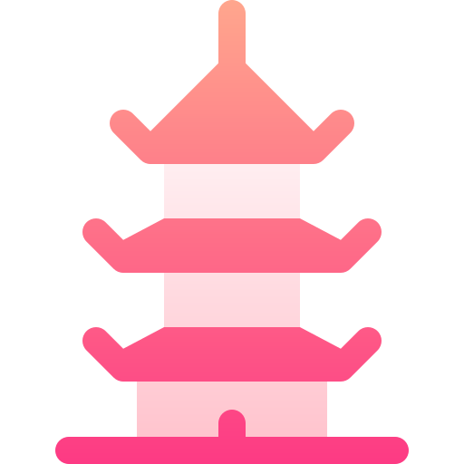pagoda Basic Gradient Gradient icono