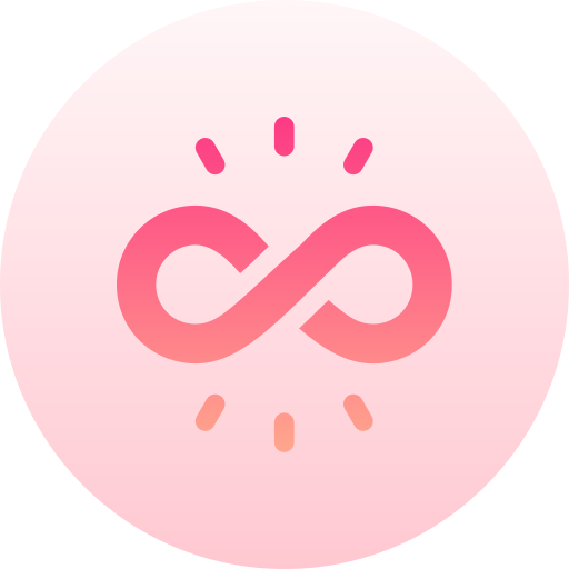 無限 Basic Gradient Circular icon