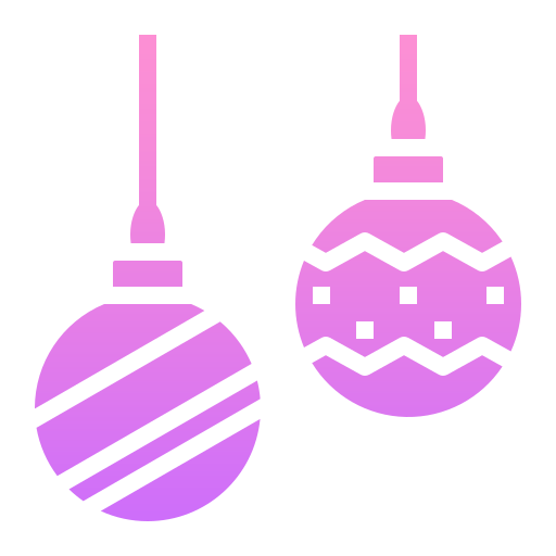 bolas de navidad Generic Flat Gradient icono