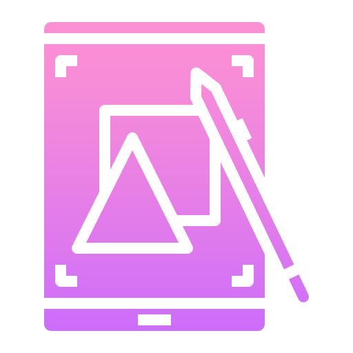 tablet do rysowania Generic Flat Gradient ikona