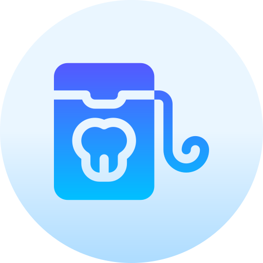 hilo dental Basic Gradient Circular icono