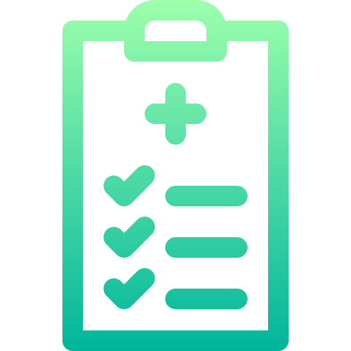 Health report Basic Gradient Lineal color icon