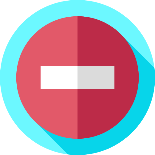 No entry Flat Circular Flat icon