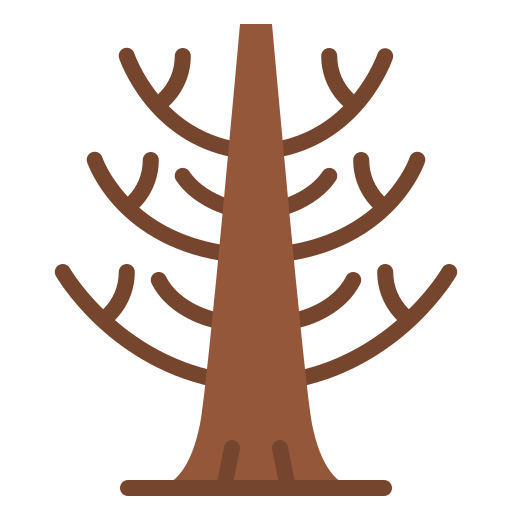Winter tree Iconixar Flat icon