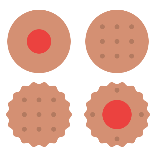 Biscuits Iconixar Flat icon