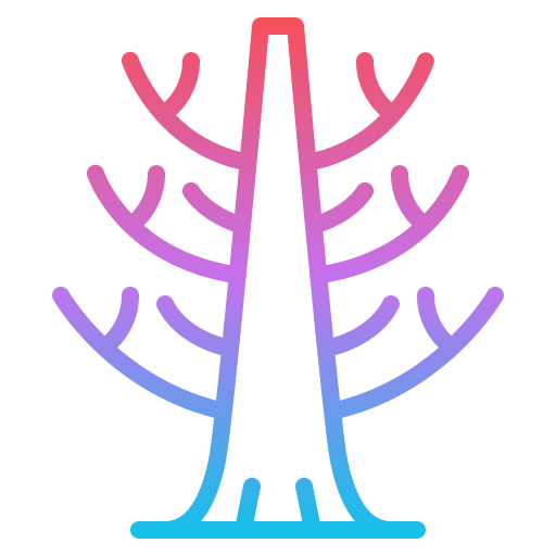Зимнее дерево Iconixar Gradient иконка