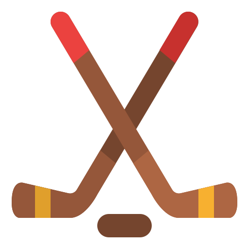 hockey sobre hielo Iconixar Flat icono