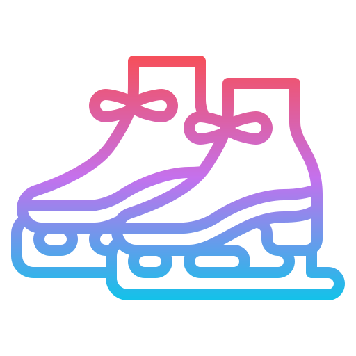 schaatsen Iconixar Gradient icoon