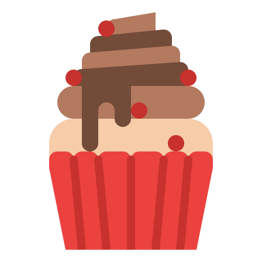 cupcake Iconixar Flat icon