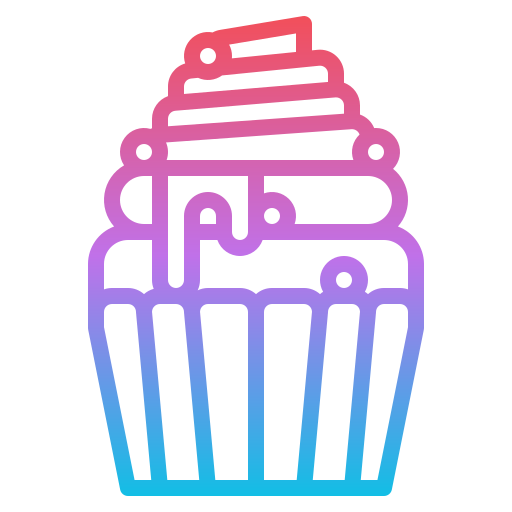 カップケーキ Iconixar Gradient icon