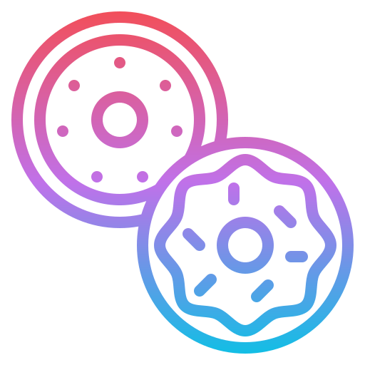 rosquinha Iconixar Gradient Ícone