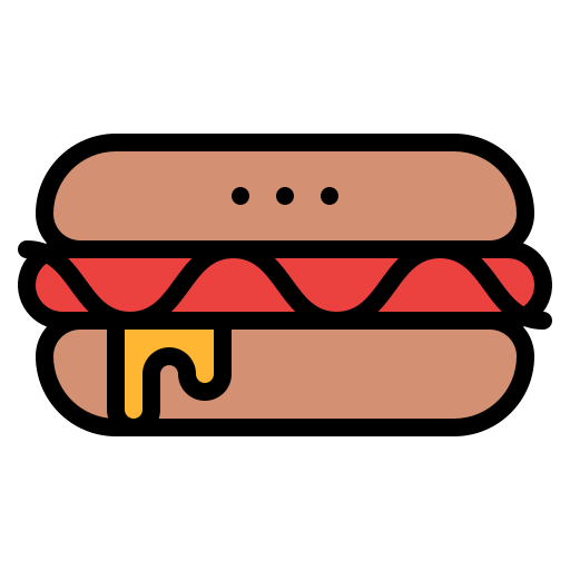 Hot dog Iconixar Lineal Color icon