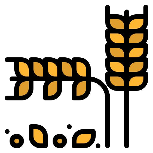 Зерна пшеницы Iconixar Lineal Color иконка