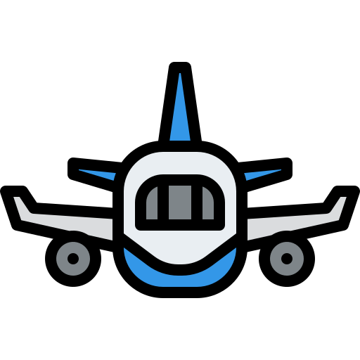 비행기 Iconixar Lineal Color icon