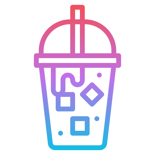 Cold coffee Iconixar Gradient icon