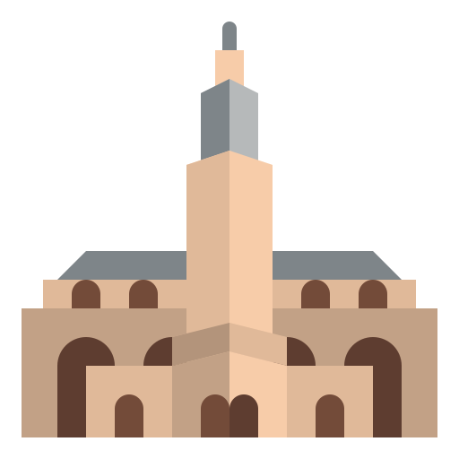 mezquita de hassan Iconixar Flat icono