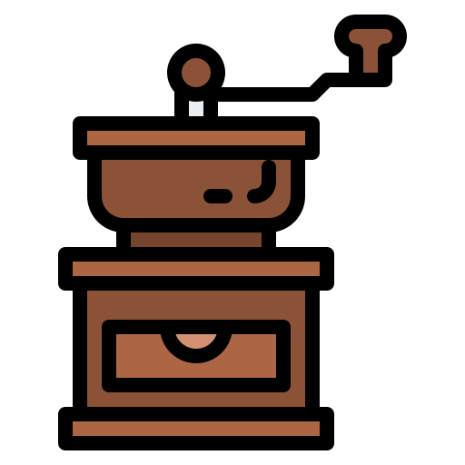 Coffee grinder Iconixar Lineal Color icon