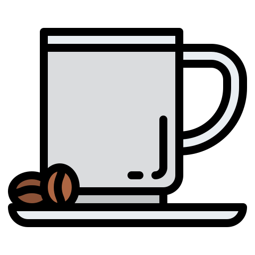 Coffee mug Iconixar Lineal Color icon