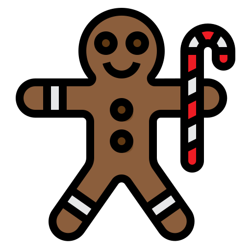 Gingerbread man itim2101 Lineal Color icon