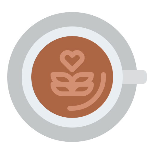 latte kunst Iconixar Flat icon