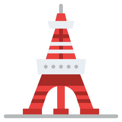 torre de tokio Iconixar Flat icono