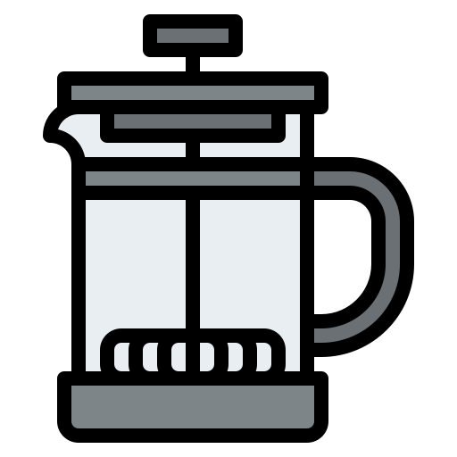 French press Iconixar Lineal Color icon