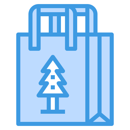 Gift bag itim2101 Blue icon