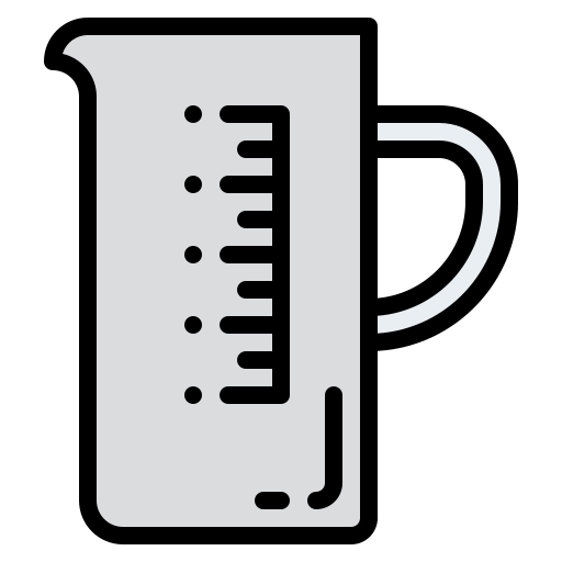 Measuring glass Iconixar Lineal Color icon