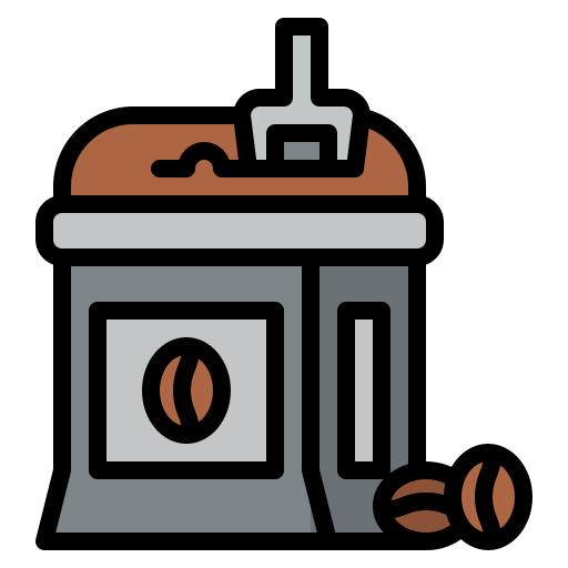 Coffee bag Iconixar Lineal Color icon