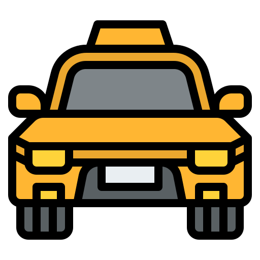 taxi Iconixar Lineal Color icono