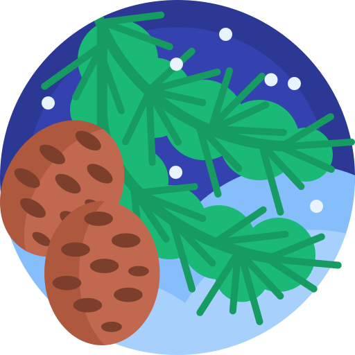 Pine Detailed Flat Circular Flat icon