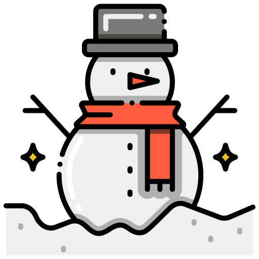 schneemann Flaticons Lineal Color icon