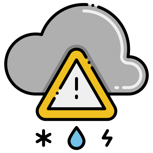 Warning Flaticons Lineal Color icon