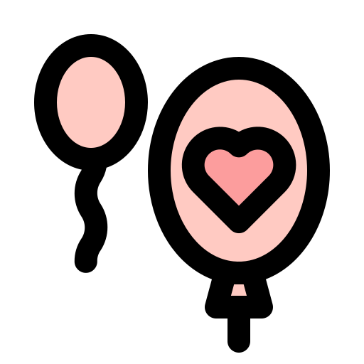 バルーン Generic Outline Color icon