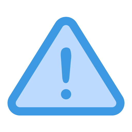 advertencia Generic Blue icono