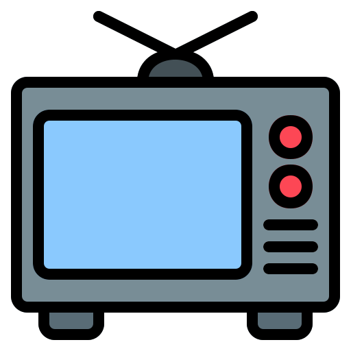 テレビ Generic Outline Color icon