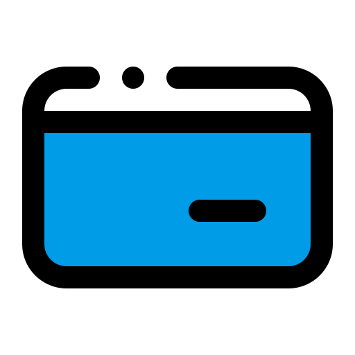 クレジットカード Generic Blue icon