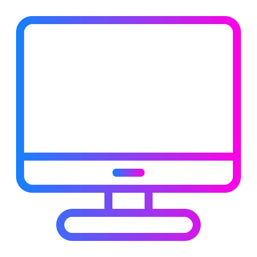 monitor de computadora Generic Gradient icono