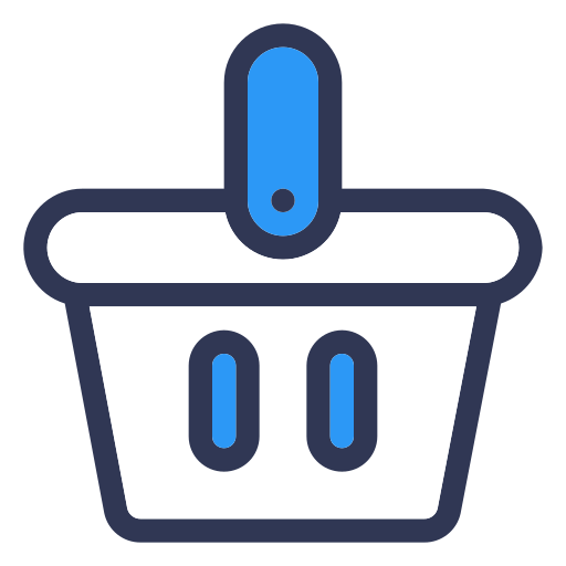Shopping basket Generic Blue icon