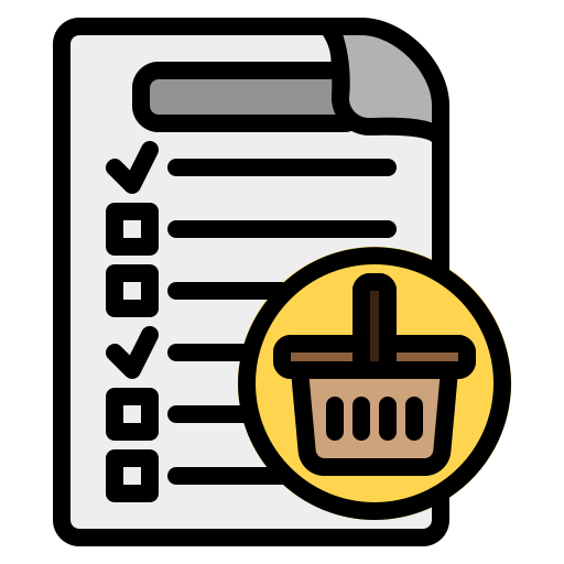 Shopping list Generic Outline Color icon