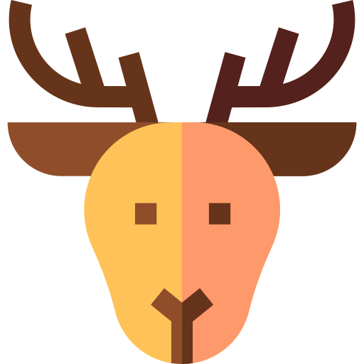 Deer Basic Straight Flat icon