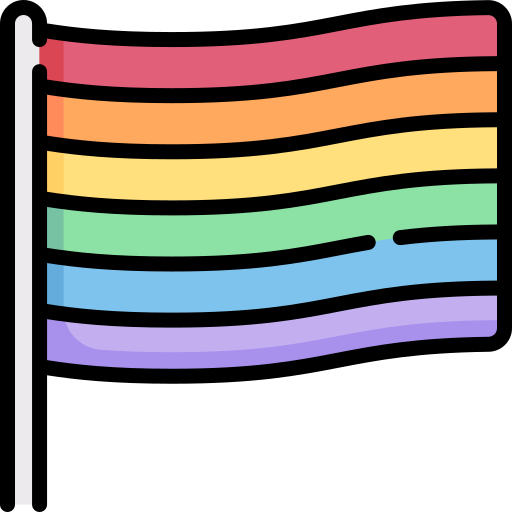 bandera arcoiris Special Lineal color icono